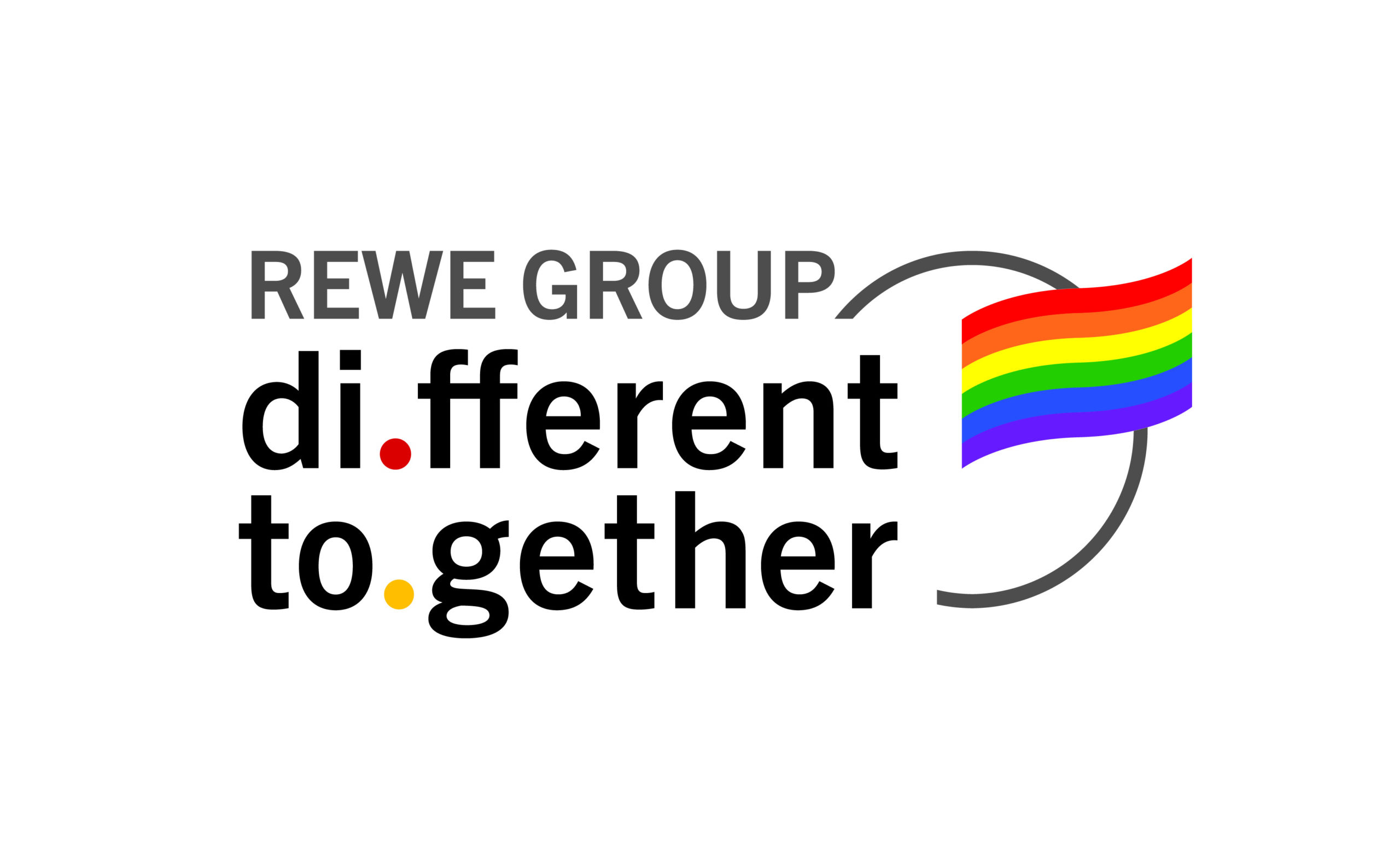 Logo der REWE Group different together