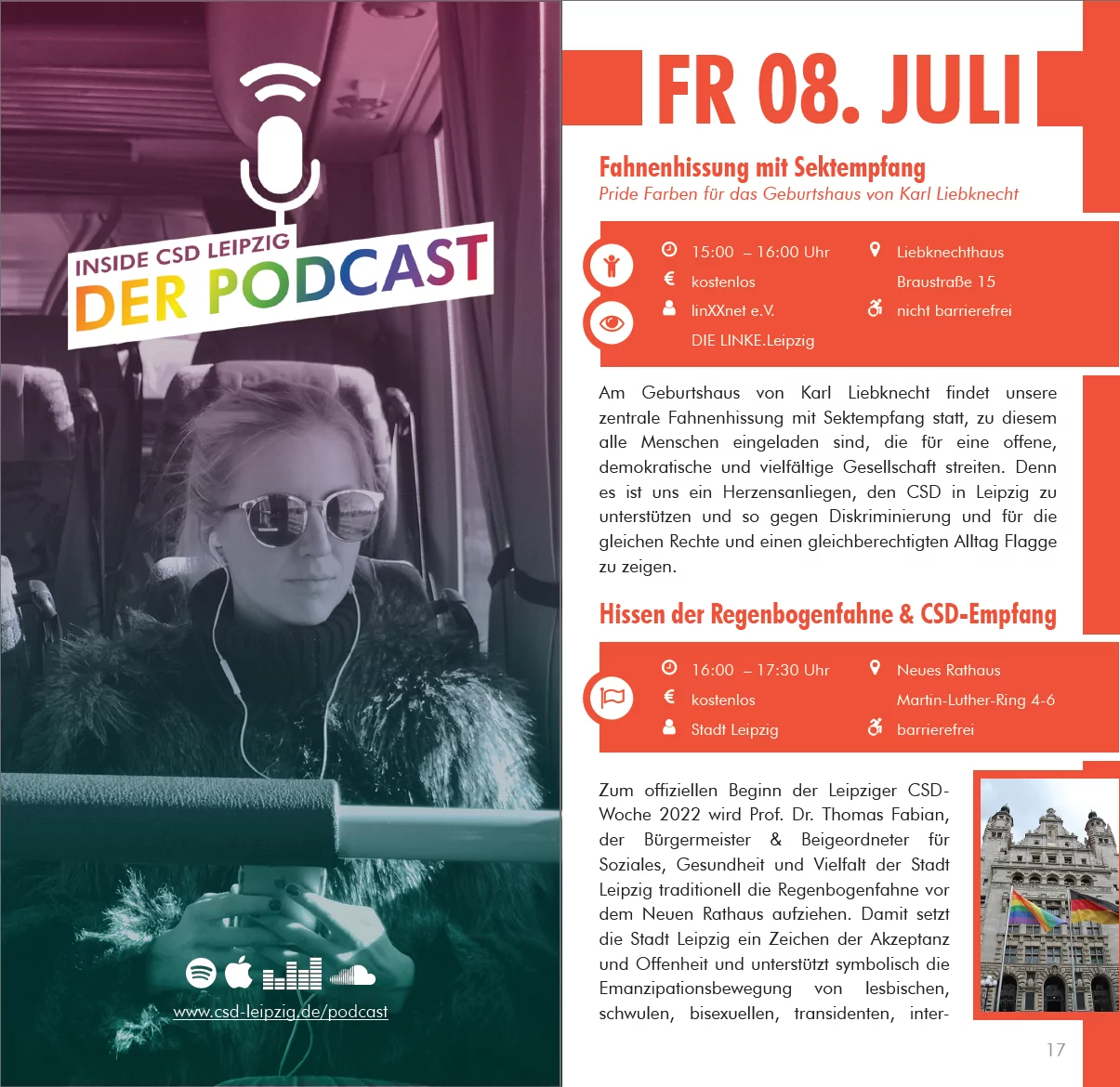 Beispiel einer ganzseitigen Anzeige im Programmheft